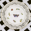 Komplet 6 talerzyków deserowych ażurowych 19 cm LEDA IVORY 3