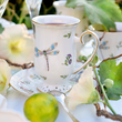Kubek porcelanowy dekorowany złota linia 300 ml LEDA IVORY 1