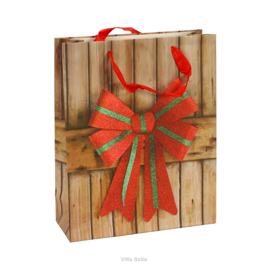Torba prezentowa kokarda 26 x 31 x 10 cm 
