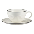 Spodek pod filiżankę do herbaty 15,5 cm porcelanowy PILLAR 1