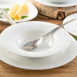 Serwis obiadowy porcelanowy Komplet talerzy na 12 osób PLUS WHITE 1