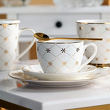 ELEGANCKA Filiżanka porcelanowa z łyżeczką