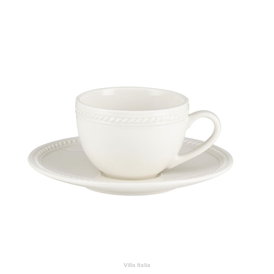 elegancka biała filiżanka ceramiczna do espresso