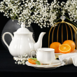 Serwis kawowy porcelanowy na 6 osób SANDRINE 12