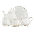 Serwis kawowy porcelanowy na 6 osób SANDRINE 2