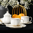 Serwis kawowy porcelanowy na 6 osób SANDRINE 15