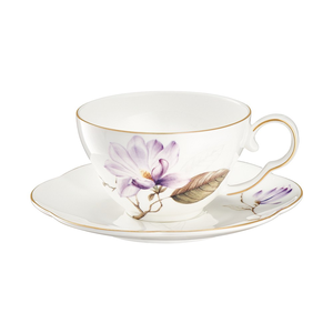 Filiżanka do herbaty porcelanowa 200 ml ze spodkiem SECRET of SPRING