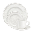 Zestaw kawowy porcelanowy na 6 osób 19-elementowy MESTIERE WHITE 1