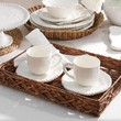 Zestaw kawowy porcelanowy na 6 osób 19-elementowy MESTIERE WHITE 13