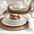 Zestaw kawowy porcelanowy na 6 osób 19-elementowy MESTIERE WHITE 3