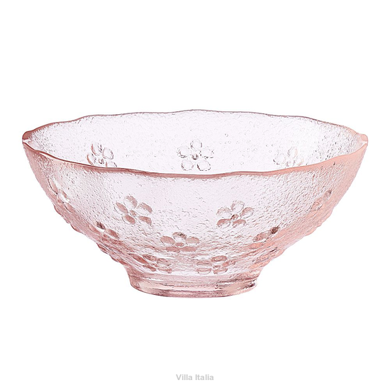 Miseczka szklana różowa 13 cm JAZMIN