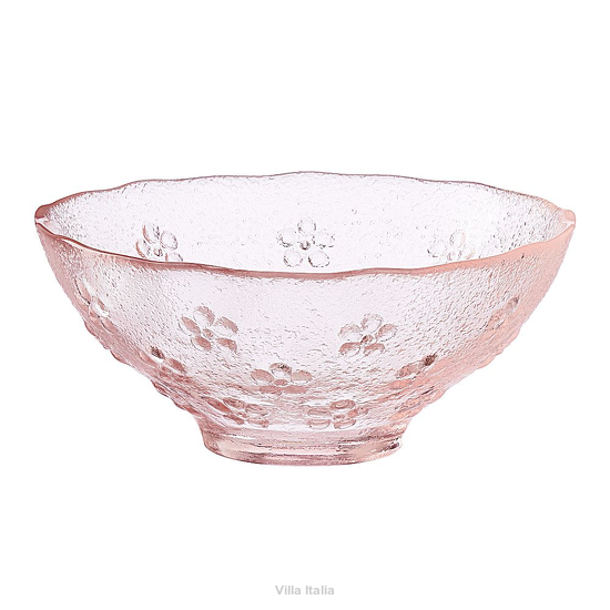 Miseczka szklana różowa 13 cm JAZMIN