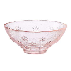 Miseczka szklana różowa 13 cm JAZMIN