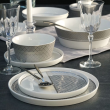 Serwis obiadowy porcelanowy na 6 osób SHIRO 19