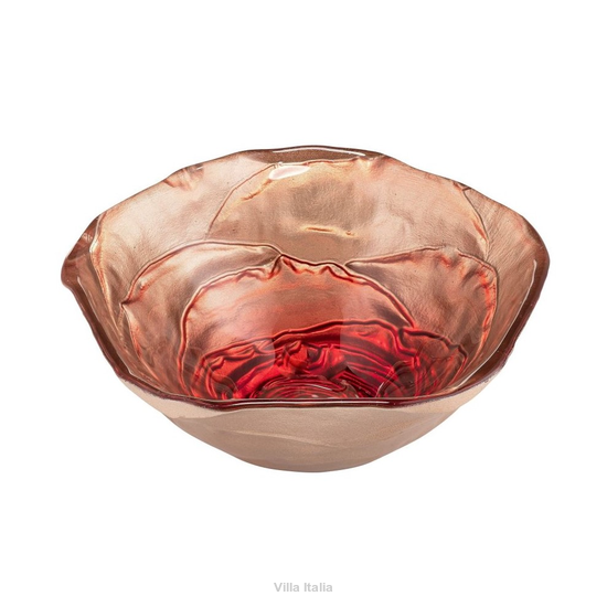 Salaterka Miseczka szklana 15 cm AMANDA red