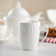 Zestaw kubków porcelanowych 350 ml 6 sztuk MESYNA WHITE 1