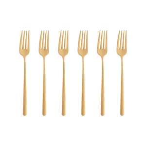 Komplet widelczyków do ciasta 6 sztuk MARIZA GOLD