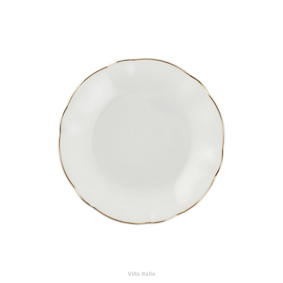 elegancki talerzyk z falowanym brzegiem