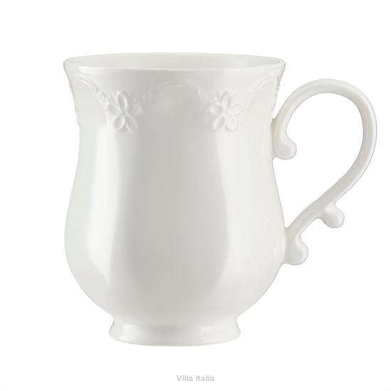 kubeczek porcelanowy retro biały