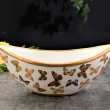 Talerz porcelanowy malowany złotem MARIPOSA 41 cm 6