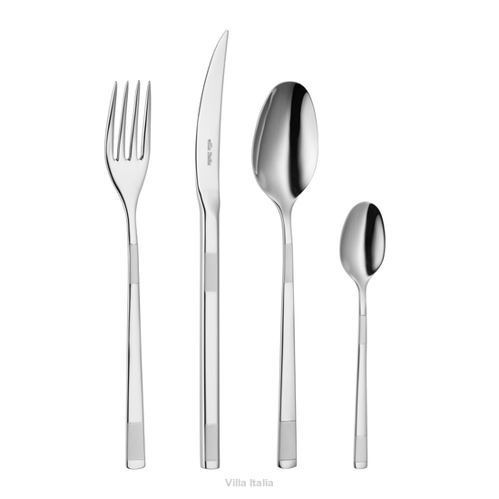 Sztućce obiadowe z matowymi elementami