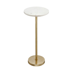 Stolik pomocniczy marmurowy 62 cm IVANNA White