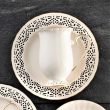 Zestaw kubków porcelanowych 300 ml 6 sztuk CLARA Gold Ivory 5