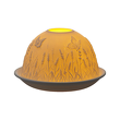 Lampion porcelanowy na tealight z wkładem LED 7,5 cm LAWENDA 1