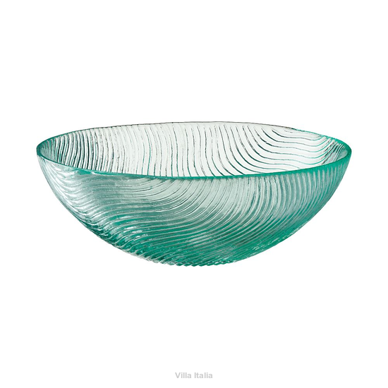 Salaterka szklana morska 18 cm TWIST