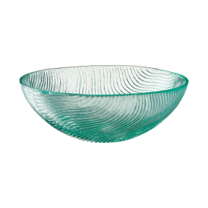 Salaterka szklana morska 18 cm TWIST