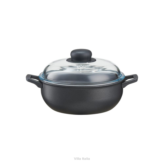 Mały garnek ze szklaną pokrywką