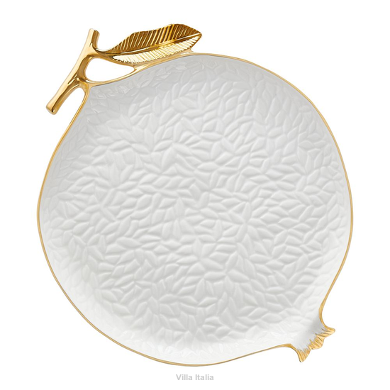 Talerz do ciasta 26,5 x 34 cm GRENADE WHITE