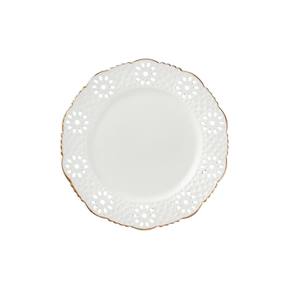 Talerzyk deserowy 18,5 cm porcelanowy LORETTA
