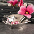 Salaterka talerz srebrny liść dekoracyjny 44 cm  FIORD  5