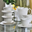 Dzbanek do herbaty porcelanowy platynowa linia 1,3 l BOLERO 3