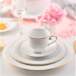 Talerzyk deserowy śniadaniowy porcelanowy 21 cm OPERA GOLD 6