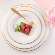 Talerzyk deserowy śniadaniowy porcelanowy 21 cm OPERA GOLD 7