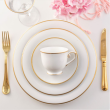 Talerzyk deserowy śniadaniowy porcelanowy 21 cm OPERA GOLD 8