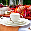 Serwis obiadowo kawowy porcelanowy na 6 osób BARI WHITE 12