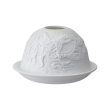 Lampion porcelanowy na tealight z wkładem LED 7,5 cm MIKOŁAJ 2