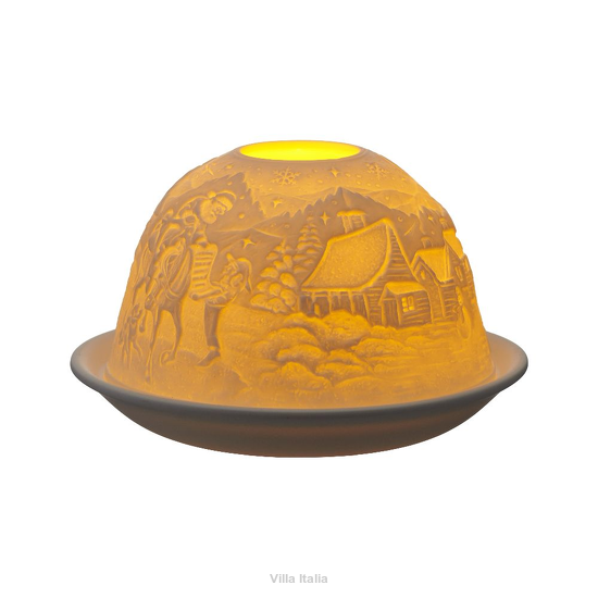 Elegancki lampion porcelanowy