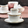 Filiżanka do kawy herbaty porcelanowa 330 ml ze spodkiem CAMILLA 4