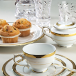 Filiżanka do espresso porcelanowa 100 ml ze spodkiem LATINA GOLD  1