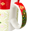 Kubek świąteczny na prezent porcelanowy biało czerwony SILENT NIGHT 2