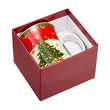 Kubek świąteczny na prezent porcelanowy biało czerwony SILENT NIGHT 1