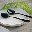 Sztućce do sałaty 2 sztuki SLIM BLACK 3