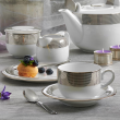 Serwis obiadowo kawowy porcelanowy na 12 osób VALENTINO 12