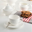 Serwis obiadowo kawowy na 12 osób porcelanowy z wazą MESYNA WHITE 13