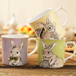 Kubek porcelanowy żółty 300 ml RABBIT 6