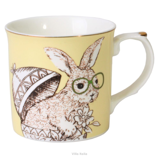 Kubek porcelanowy żółty 300 ml RABBIT